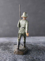 COMPOSITION LINEOL WWI World War Red Line German Soldier March Rifle 2 ~6,5cm N