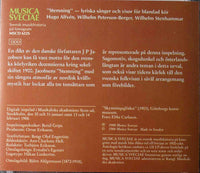 STEMNING WP BERGER H Alfven STENHAMMAR Musica Sveciae 1988 Album CD - __ATONAL__