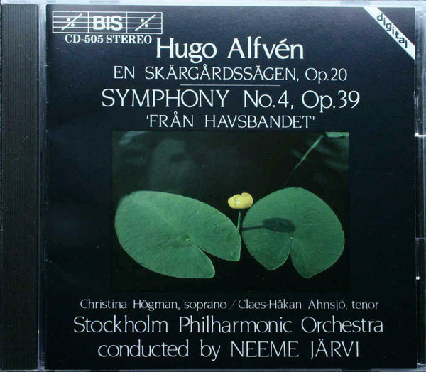 ALFVEN - HUGO ALFVEN Symphony No4 Neeme Jarvi Stockholm Philharmonics CD - atonal.se