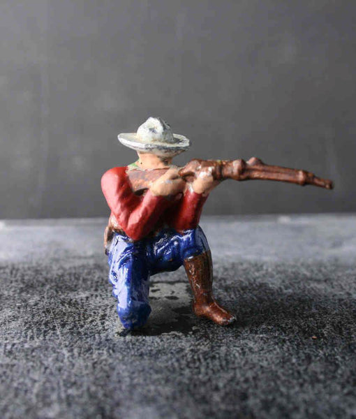 ALUMINIUM KROLYN WW Wild West Cowboy Kneeling Rifle Shooter No 1209 ~7cm S - atonal.se