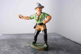 COMPOSITION ELASTOLIN Wild West Cowboy Standing Lasso Slinger Green Top ~7cm E - atonal.se
