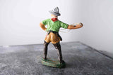 COMPOSITION ELASTOLIN Wild West Cowboy Standing Lasso Slinger Green Top ~7cm E - atonal.se