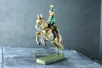 COMPOSITION ELASTOLIN WW Wild West Mounted Lasso Cowboy ~7cm O - atonal.se