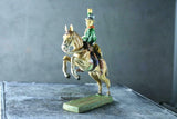 COMPOSITION ELASTOLIN WW Wild West Mounted Lasso Cowboy ~7cm O - atonal.se