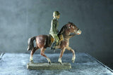 COMPOSITION ELASTOLIN WW World WarII Mounted Parading German Officer Slow Horse ~7cm K - atonal.se