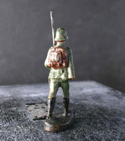 COMPOSITION ELASTOLIN WWI World War 1 German Army Soldier Marching 3 ~6,5cm M - atonal.se
