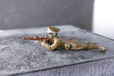 COMPOSITION ELASTOLIN WWI World War Colonial Soldier Flat Rifle Shooting ~7cm M - atonal.se