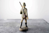 COMPOSITION ELASTOLIN WWII World War German Marching w Rifle no Backpack ~7cm D - atonal.se