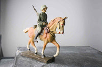 COMPOSITION ELASTOLIN WWII World War German Mounted Riding Restful Rifle ~7cm FC - atonal.se
