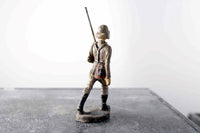 COMPOSITION Elastolin WWII World War German Soldier w Rifle Marching ~7cm b D - atonal.se