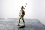 COMPOSITION Elastolin WWII World War German Soldier w Rifle Marching ~7cmD - atonal.se