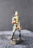 COMPOSITION LINEOL WWI World War 1 Reichswehr German Army Soldier Marching ~7cm N - atonal.se