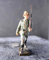 COMPOSITION LINEOL WWI World War 1 Reichswehr German Army Soldier Marching ~7cm N - atonal.se