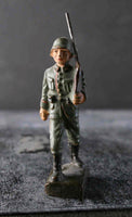 COMPOSITION LINEOL WWI World War 1 Reichswehr German Marching w Rifle P - atonal.se