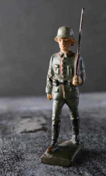 COMPOSITION LINEOL WWI World War 1 Reichswehr German Marching w Rifle1 P - atonal.se