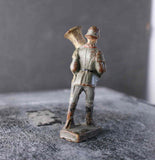 COMPOSITION LINEOL WWI World War 1 Reichswehr German Soldier Marching Tuba ~6,5cm N - atonal.se