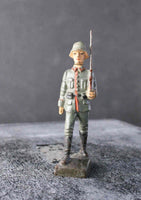 COMPOSITION LINEOL WWI World War Red Line German Army Soldier Marching7 ~6,5cm M - atonal.se