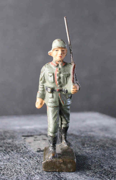 COMPOSITION LINEOL WWI World War Red Line German Army Soldier Marching9 ~6,5cm M - atonal.se