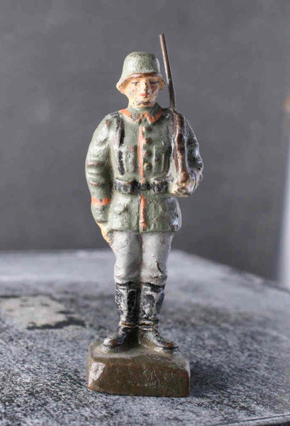 COMPOSITION LINEOL WWI World War Red Line German Army Soldier Still Stand ~7cm M - atonal.se