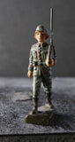 COMPOSITION LINEOL WWI World War Red Line German Marching w Rifle 10 ~6,5cm P - atonal.se