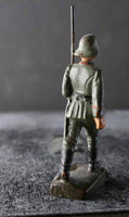 COMPOSITION LINEOL WWI World War Red Line German Marching w Rifle 10 ~6,5cm P - atonal.se