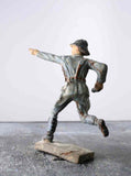 COMPOSITION LINEOL WWII World War French Belgian Soldier Running Pointing ~7cm K - atonal.se