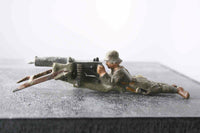 COMPOSITION LINEOL WWII World War German Army MG Shooter Low Position ~7cm K - atonal.se