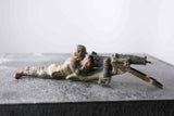 COMPOSITION LINEOL WWII World War German Army MG Shooter Low Position ~7cm K - atonal.se