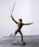 COMPOSITION LINEOL WWII World War German Running Pointing High Sabre ~7cm K - atonal.se