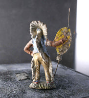 COMPOSITION Unbranded Wild West WW Indian Standing Ceremonial ~7cm M - atonal.se