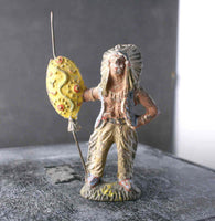 COMPOSITION Unbranded Wild West WW Indian Standing Ceremonial ~7cm M - atonal.se