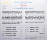 JOHAN HELMICH ROMAN Sinfonior Schroeder Musica Sveciae MSCD 418 UK 1990 29tr CD