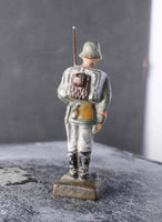 COMPOSITION LINEOL WWI World War Red Line German Army Soldier Still Stand ~7cm M