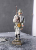 COMPOSITION LINEOL WWI World War Red Line German Army Soldier Still Stand ~7cm M
