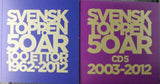 SVENSKTOPPEN 50 AR 100 Ettor 1962-2012 Sony 100trx cardboard box 2012 5CD