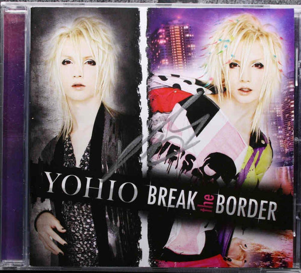 YOHIO Break The Border Ninetone Records Autographed Album  CD