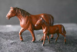TIMPO Wildlife Led Horses Pair Big and Small 8cm x 4cm 5cm x 3cm