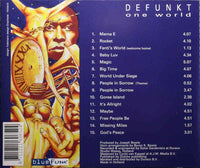 DEFUNKT One World Blue Funk Holland 1995 Album CD