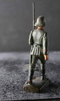 COMPOSITION LINEOL WWI World War Red Line German Marching w Rifle 10 ~6,5cm P