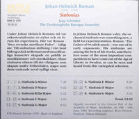 JOHAN HELMICH ROMAN Sinfonior Schroeder Musica Sveciae MSCD 418 UK 1990 29tr CD - atonal.se