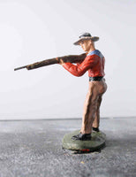 COMPOSITION TIPPLE TOPPLE WW Wild West Cowboy Standing Rifle Shooting ~7cm U