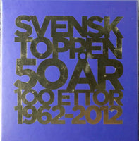 SVENSKTOPPEN 50 AR 100 Ettor 1962-2012 Sony 100trx cardboard box 2012 5CD