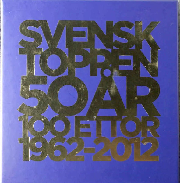 SVENSKTOPPEN 50 AR 100 Ettor 1962-2012 Sony 100trx cardboard box 2012 5CD