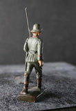 COMPOSITION LINEOL WWI World War 1 Reichswehr  German Marching With Rifle 2 O