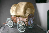 COMPOSITION UNBRANDED WW Cowboy Covered Tin Wagon Hatch Back Body Only Q