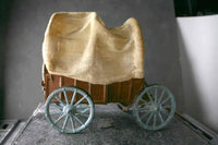 COMPOSITION UNBRANDED WW Cowboy Covered Tin Wagon Hatch Back Body Only Q
