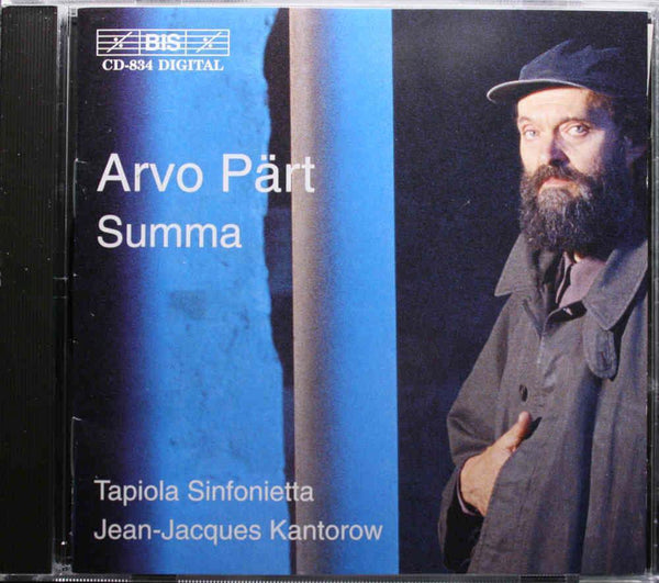 PÄRT - ARVO PÄRT Jean-Jacques Kantorow Summa Austria 1997 Album CD