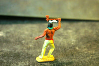 TIMPO WW Wild West Indian Side Stepping Yellow Legs Axe White Feathers - atonal.se