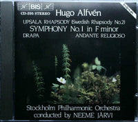 ALFVEN - HUGO ALFVEN Symphony No1 Neeme Jarvi Stockholm Philharmon BIS CD 395 7tr 1988 CD - __ATONAL__