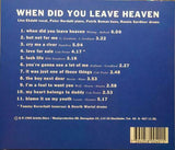 EKDAHL - LISA EKDAHL PETER NORDAHL TRIO When Did You Leave Heaven Arietta adcd 4 1995 CD - atonal.se